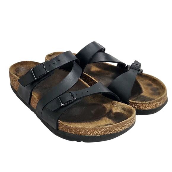 BIRKENSTOCK SALINA WOMEN'S SANDALS BLACK SIZE EU37 US 6 WOMEN STRAPPY BOHO - Picture 1 of 8